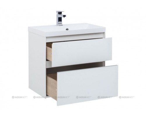 Тумба под раковину Aquanet Гласс 70 00206700, цвет белый