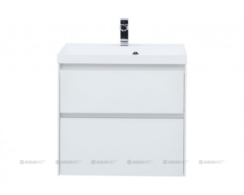 Тумба под раковину Aquanet Гласс 70 00206700, цвет белый