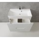 Тумба под раковину BelBagno Vittoria-800-2C-SO-BL 80 см подвесная, цвет белый глянцевый