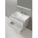 Тумба под раковину BelBagno Vittoria-800-2C-SO-BL 80 см подвесная, цвет белый глянцевый