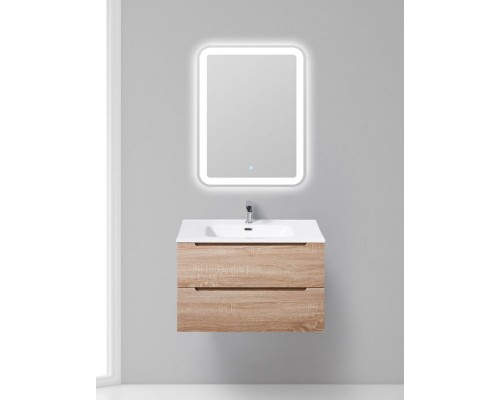 Тумба под раковину BelBagno Etna-800-2C-SO-WO-P 80 см подвесная, цвет белый дуб (rovere bianco)
