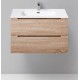 Тумба под раковину BelBagno Etna-800-2C-SO-WO-P 80 см подвесная, цвет белый дуб (rovere bianco)
