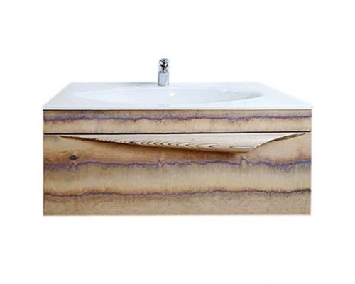 Тумба под раковину Clarberg Papyrus wood 100 Pap-w.01.10/LIGHT, цвет - светлое дерево