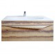 Тумба под раковину Clarberg Papyrus wood 100 Pap-w.01.10/LIGHT, цвет - светлое дерево