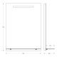 Зеркало с полочкой и LED-светильником Evoform Ledline-S BY 2153 55х75 см