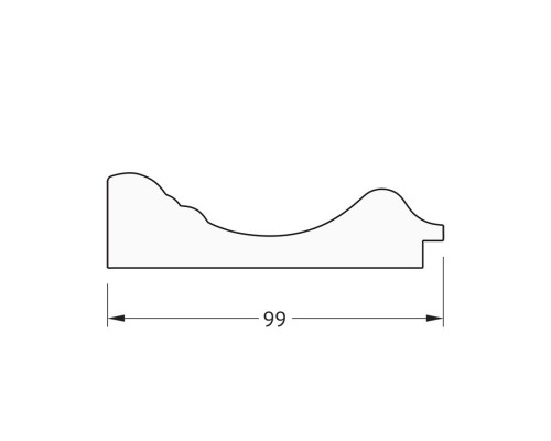 Зеркало с гравировкой в багетной раме Evoform Exclusive-G BY 4076 59 x 128 см, темный прованс