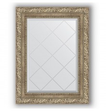 Зеркало с гравировкой в багетной раме Evoform Exclusive-G BY 4014 55 x 72 см, виньетка античное серебро