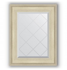 Зеркало с гравировкой в багетной раме Evoform Exclusive-G BY 4026 58 x 75 см, травленое серебро