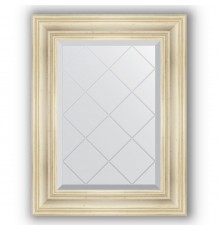 Зеркало с гравировкой в багетной раме Evoform Exclusive-G BY 4031 59 x 76 см, травленое серебро