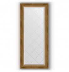 Зеркало с гравировкой в багетной раме Evoform Exclusive-G BY 4047 53 x 123 см, состаренная бронза с плетением