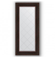 Зеркало с гравировкой в багетной раме Evoform Exclusive-G BY 4076 59 x 128 см, темный прованс