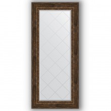 Зеркало с гравировкой в багетной раме Evoform Exclusive-G BY 4172 72 x 162 см, состаренное дерево с орнаментом