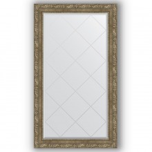 Зеркало с гравировкой в багетной раме Evoform Exclusive-G BY 4231 75 x 130 см, виньетка античная латунь