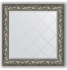 Зеркало с гравировкой в багетной раме Evoform Exclusive-G BY 4329 89 x 89 см, византия серебро