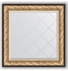 Зеркало с гравировкой в багетной раме Evoform Exclusive-G BY 4337 90 x 90 см, барокко золото