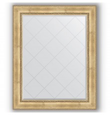 Зеркало с гравировкой в багетной раме Evoform Exclusive-G BY 4385 102 x 127 см, состаренное серебро с орнаментом