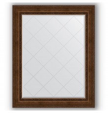 Зеркало с гравировкой в багетной раме Evoform Exclusive-G BY 4386 102 x 127 см, состаренная бронза с орнаментом