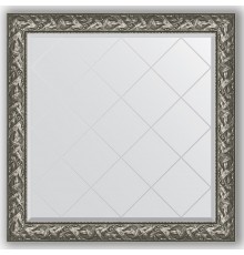 Зеркало с гравировкой в багетной раме Evoform Exclusive-G BY 4458 109 x 109 см, византия серебро