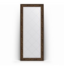Зеркало с гравировкой в багетной раме Evoform Exclusive-G Floor BY 6326 84 x 203 см, византия бронза