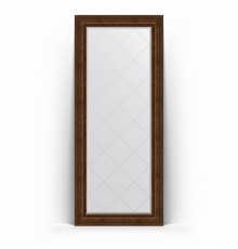 Зеркало с гравировкой в багетной раме Evoform Exclusive-G Floor BY 6339 87 x 207 см, состаренная бронза с орнаментом