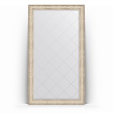 Зеркало с гравировкой в багетной раме Evoform Exclusive-G Floor BY 6376 115 x 205 см, виньетка серебро