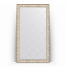 Зеркало с гравировкой в багетной раме Evoform Exclusive-G Floor BY 6376 115 x 205 см, виньетка серебро