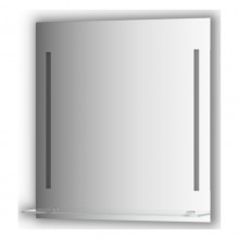 Зеркало с полочкой и LED-светильниками Evoform Ledline-S BY 2163 70х75 см