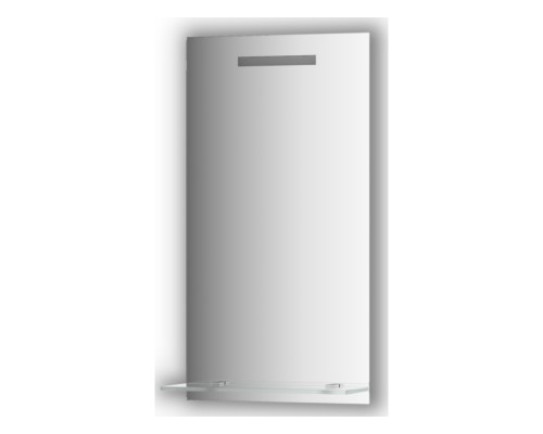 Зеркало с полочкой и LED-светильником Evoform Ledline-S BY 2151 40х75 см