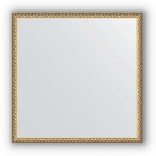 Зеркало в багетной раме Evoform Definite BY 0617 58 x 58 см, витая латунь