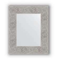 Зеркало в багетной раме Evoform Definite BY 3025 46 x 56 см, волна хром