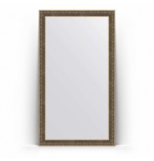 Зеркало в багетной раме Evoform Definite Floor BY 6036 114 x 204 см, вензель серебряный