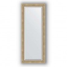 Зеркало в багетной раме Evoform Exclusive BY 1152 53 x 133 см, состаренное серебро с плетением