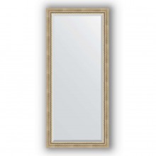 Зеркало в багетной раме Evoform Exclusive BY 1202 73 x 163 см, состаренное серебро с плетением