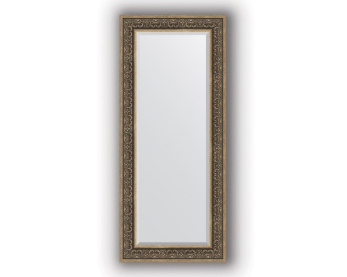 Зеркало в багетной раме Evoform Exclusive BY 3553 64 x 149 см, вензель серебряный