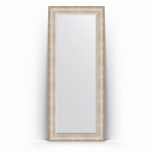 Зеркало в багетной раме Evoform Exclusive Floor BY 6136 85 x 205 см, виньетка серебро
