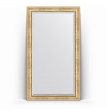 Зеркало в багетной раме Evoform Exclusive Floor BY 6178 117 x 207 см, состаренное серебро с орнаментом