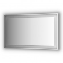 Зеркало в багетной раме и LED-светильником Evoform Ledside BY 2213 150х90 см
