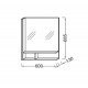 Зеркало Jacob Delafon Terrace 60 см, с подсветкой, EB1180G-NF