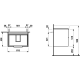 Тумба под раковину Laufen Base 4023321102601, 61 см, 2 ящика