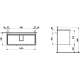 Тумба под раковину Laufen Base 4024521102601, 101 см, 2 ящика