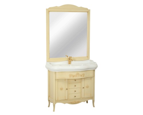 Зеркало Migliore Bella 96 х 114 см, цвет decape sabbia песочный, 25951