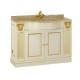 Тумба под раковину Migliore Ravenna, цвет слоновая кость avorio, декор золото, 27066
