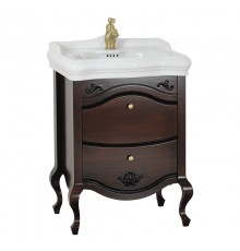 Тумба под раковину Migliore Impero 60 см, цвет орех Noce, 25971