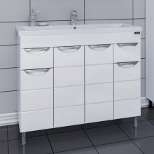 Тумба под раковину СаНта Родос 100 206016 напольная, цвет белый