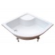 Глубокий душевой поддон Ravak Sabina-80 LA, 80 x 80 x 27 см, белый, A214001020