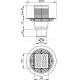 Душевой трап AlcaPlast APV2321 с прямой подводкой