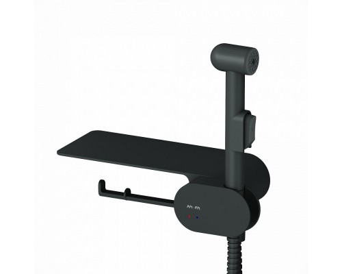 Гигиенический душ Am.Pm Like, со смесителем, черный матовый, F0202622