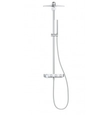 Душевая система с термостатом Grohe Euphoria SmartControl Cube 310 DUO 26508LS0, цвет верхнего душа белая луна