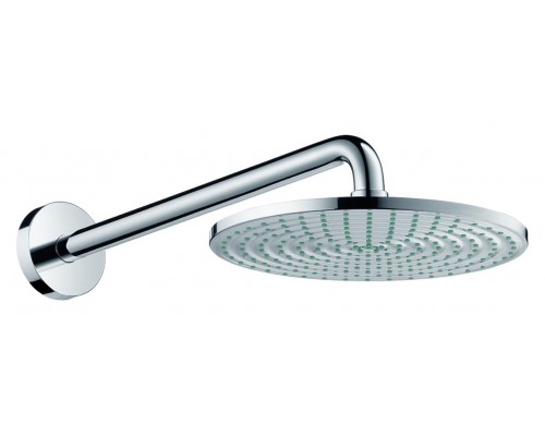 Верхний душ Hansgrohe Raindance S, 24х24 см, 1 режим струи, с держателем, хром, 27474000