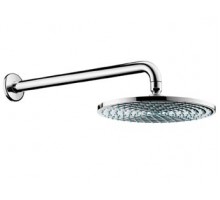 Верхний душ Hansgrohe Raindance S, 24х24 см, 1 режим струи, с держателем, хром, 27474000